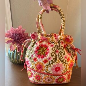 Vera Bradley Adorable Pink and Orange Floral Bag